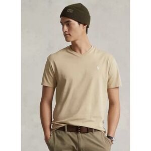 Polo Ralph Lauren Classic Fit Short Sleeve V-Neck T-Shirt Men's Med Tall Cotton